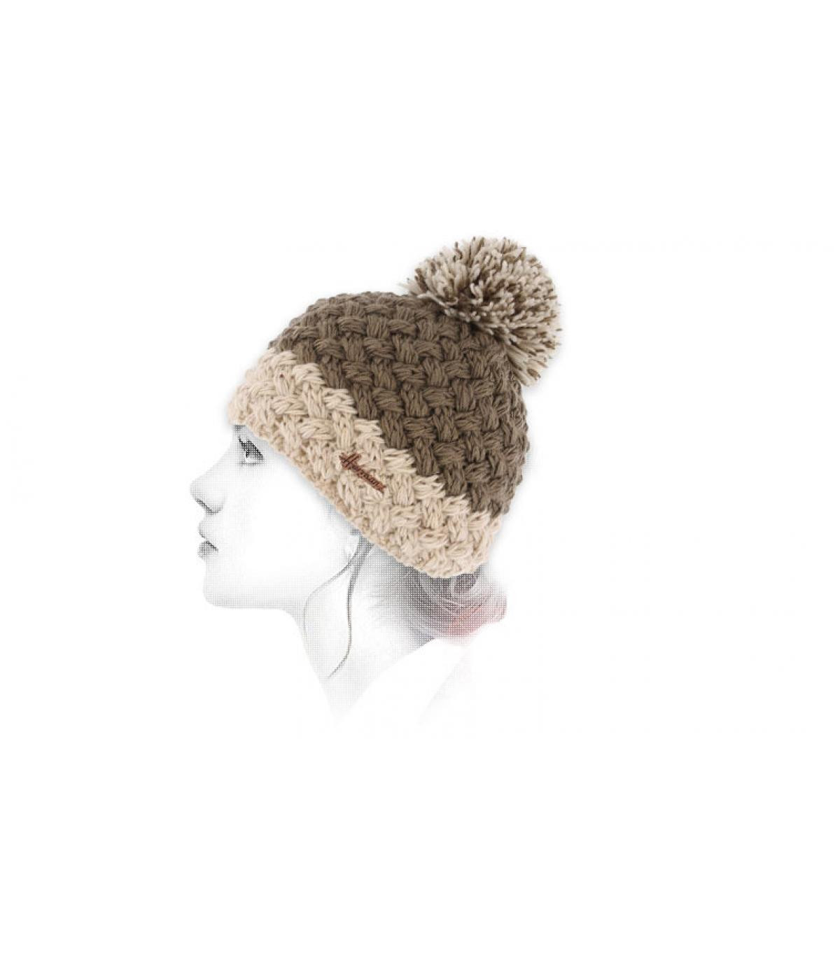 lana cap nappa beige Derya beige